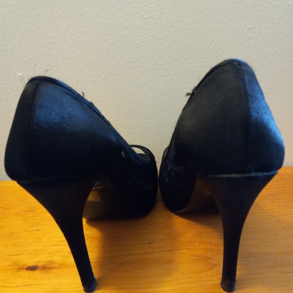 Aldo Lace Stilletho Peep Toe Womens Size 37 - Picture 3 of 10